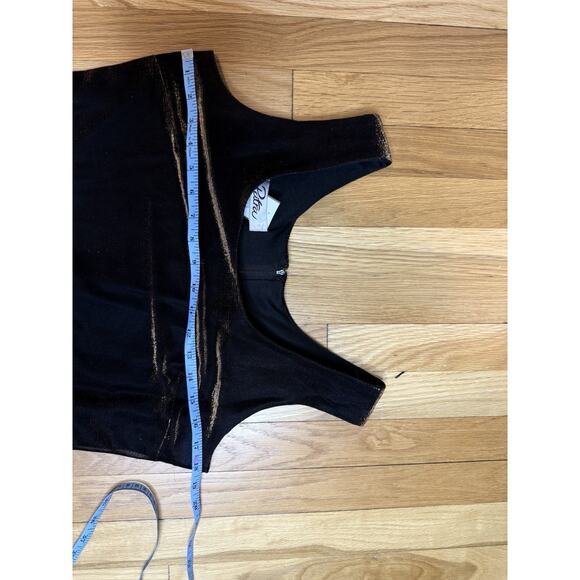 Vintage 90s Y2K Patra Shimmer Slip Brown Prom Dress Gown Ombré Mesh Overlay12 - Picture 11 of 14